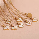 Shell Heart Pendant Necklace