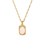 18K Boho Natural Stone Necklace