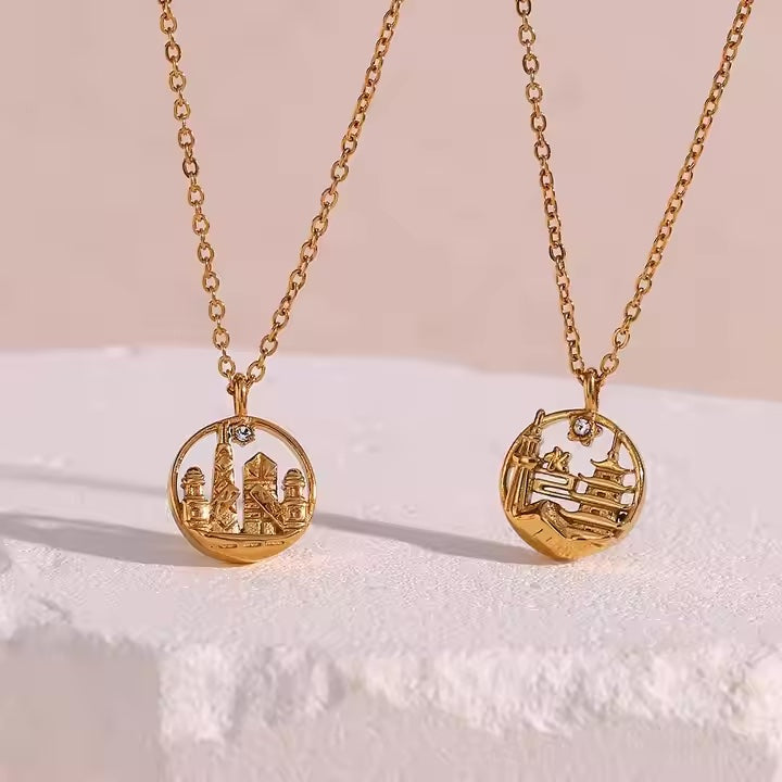 Dainty Famous City Necklace