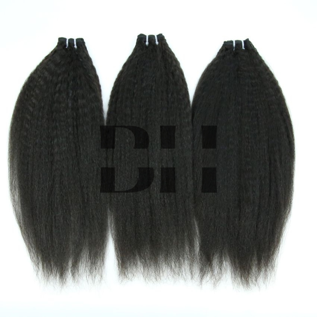 Kinky Straight Virgin Human Hair Bundles