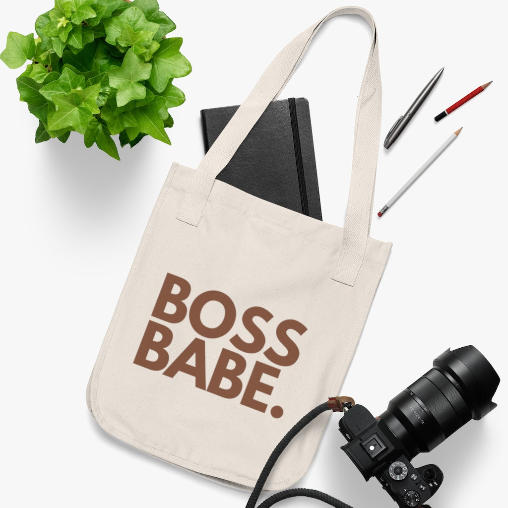 BOSS BABE. Organic Cotton Tote Bag