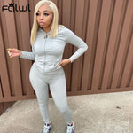 Womens Two 2 Piece Sets Sweatsuits Pink Winter Tracksuit for Women Outfits Long Sleeve Top Pants Suits Black Matching Sets